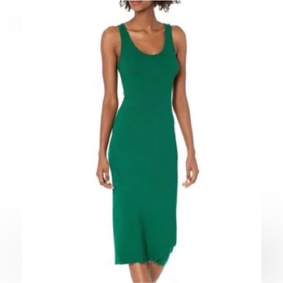 Enza Costa Dresses & Skirts - Enza Costa Ribbed Silk Midi Tank Dress